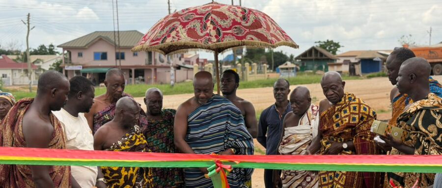 Nana Gyamfi Kumanin Sarpong Commissions Mechanised Borehole to Improve Water Supply in Mowire